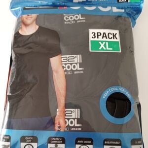 32 Degrees Men's Black Underwear 3-Pack